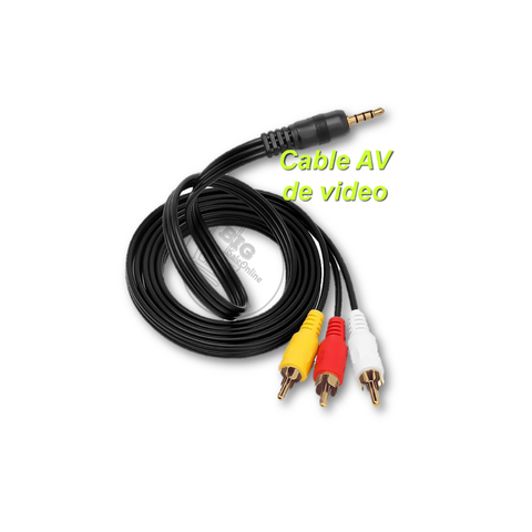 Cable Av Miniplug 3.5mm A 3 Rca Video Y Audio