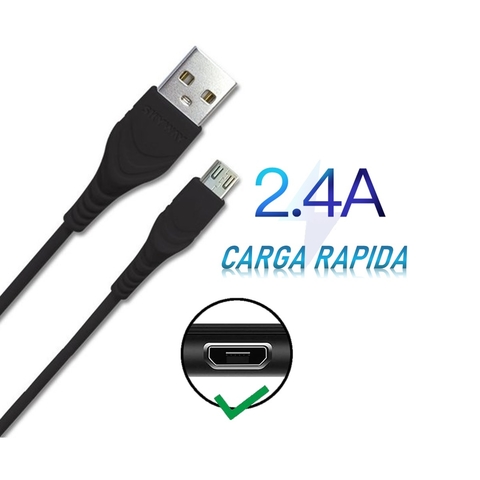 Cable CArgador Usb a Micro Usb para Celulares, Tablet y mas. | Reforzado