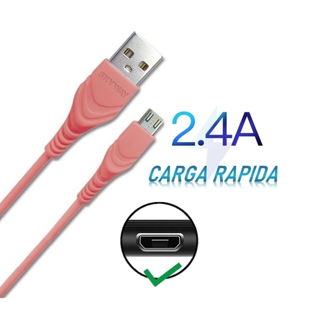 Cable Micro Usb para carga Celulares, Tablet y mas. | Reforzado 2mts