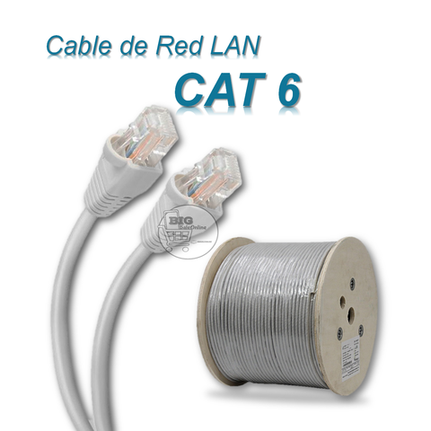 Cable De Red Lan 20 Metros Cat 6 Armado Para Ethernet