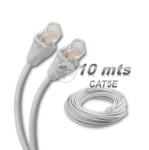 Cable De Red LAN de 10mts Armado para Internet CAT5e