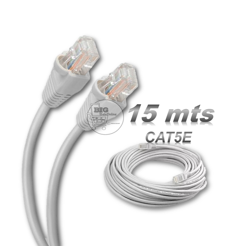 Cable De Red LAN de 15mts Armado para Internet CAT5e