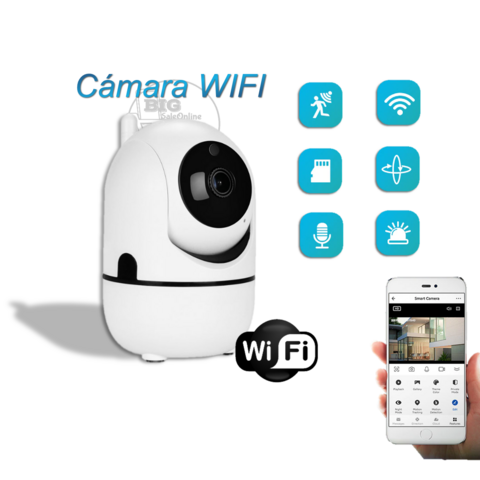 Camara de Seguridad Wifi Con Seguimiento Visión Nocturna Notificaciones