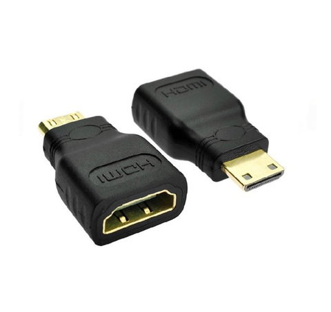 Ficha Adaptador Mini HDMI (Macho) A HDMI (Hembra) para Notebook