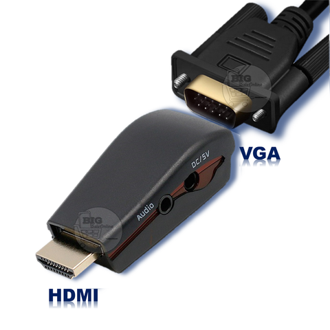 Adaptador de Cable Hdmi A Vga De Notebook Pc Ps4 A Monitor Vga