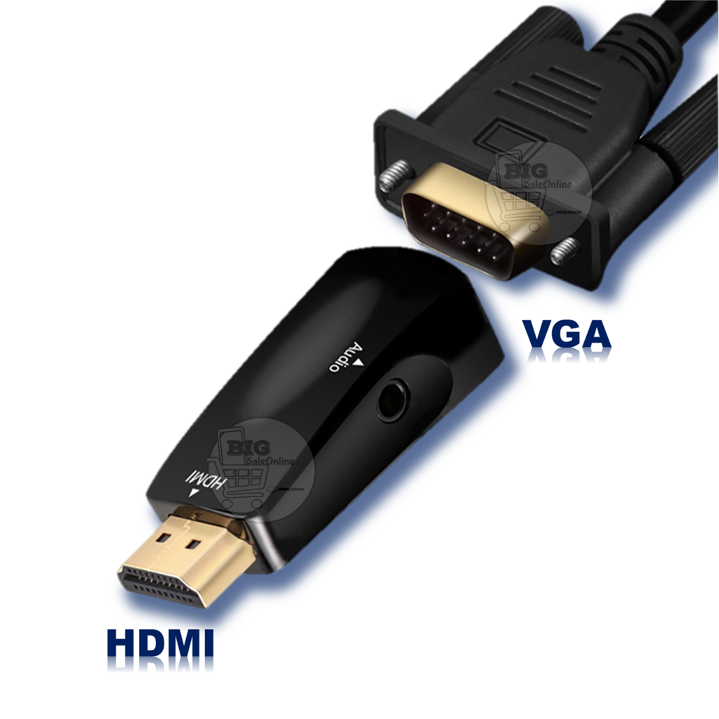 Cable Adaptador Hdmi A Vga para Notebook O Pc a Monitores Tv Smart
