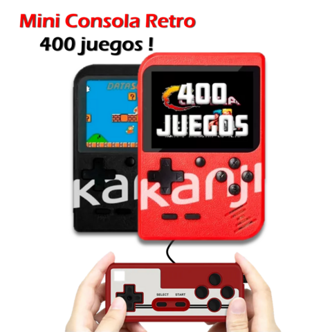 Mini Consola Retro Con 400 Juegos + Control Multijugador / Se Proyecta A Tv