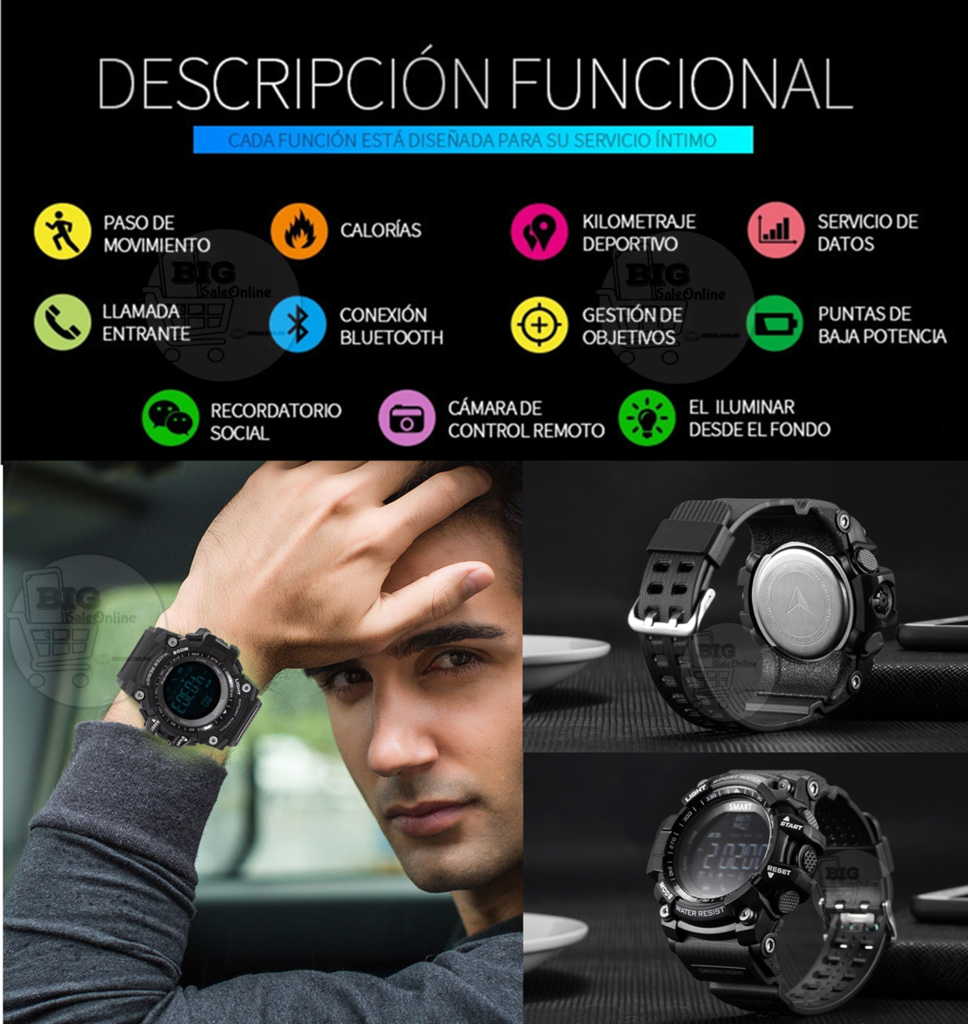 Smartwatch táctico v7 sale
