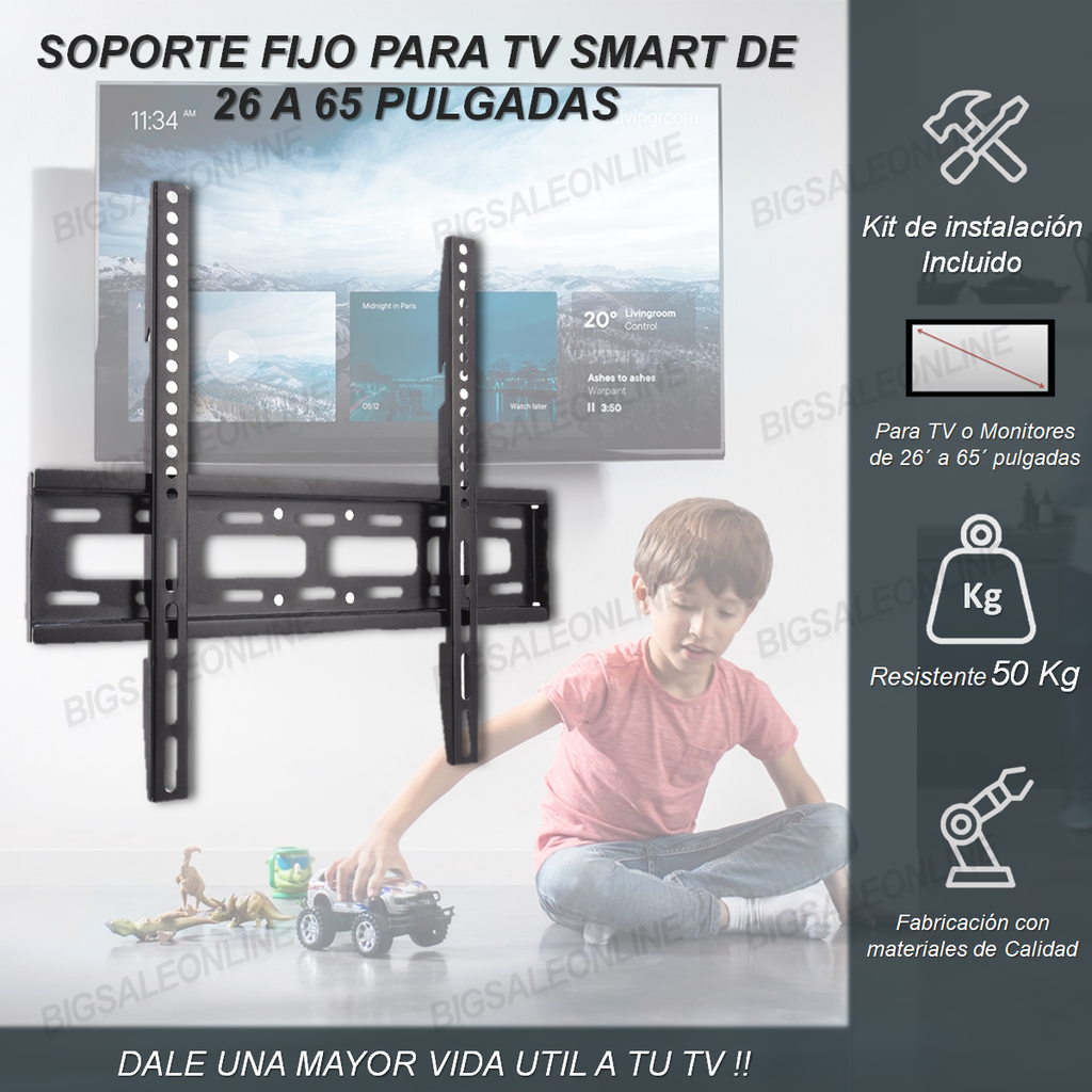 Soporte TV Fijo - 20 a 50 – Simplo