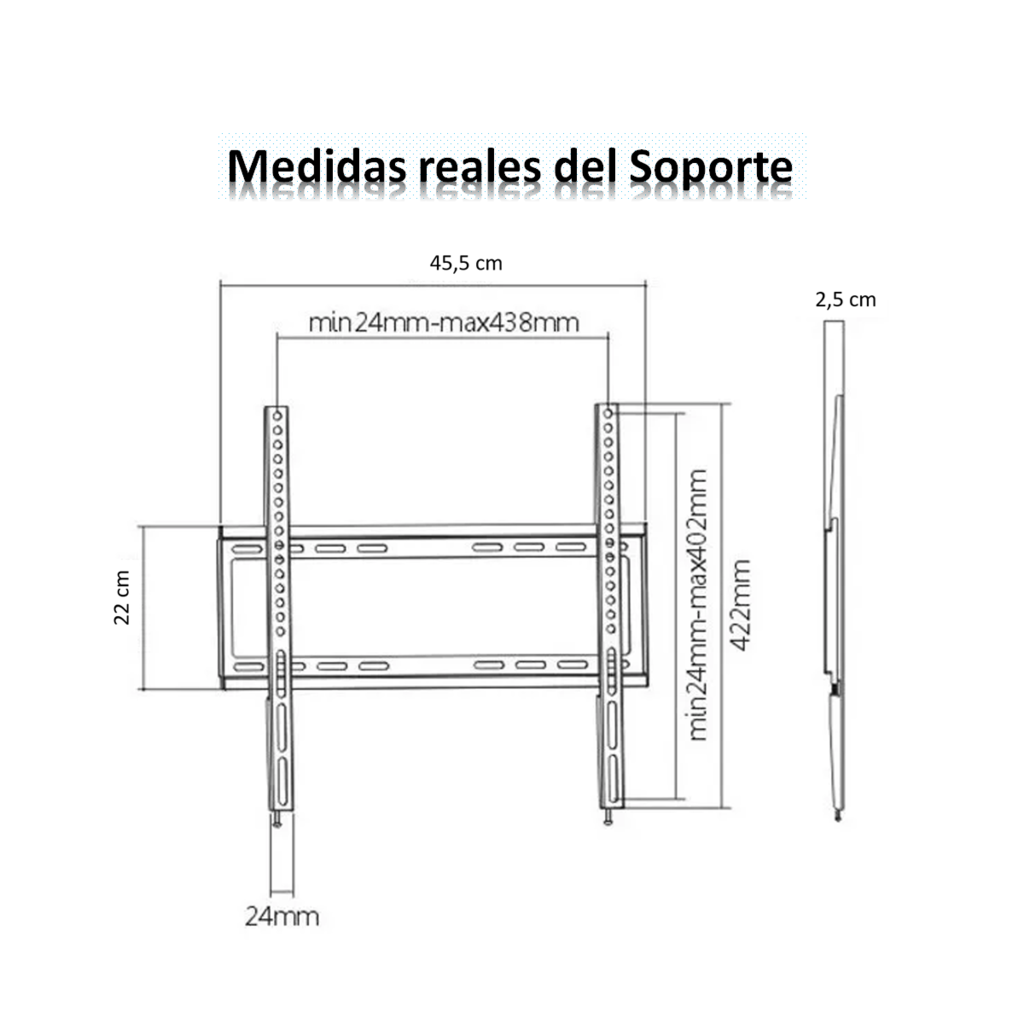 Soporte TV Fijo - 20 a 50 – Simplo