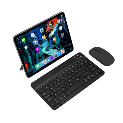 Teclado Y Mouse Conexión Bluetooth Para Tablet Samsung iPad Lenovo