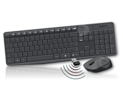 Teclado Y Mouse Inalambrico Combo Kit Logitech Mk235 + Pilas