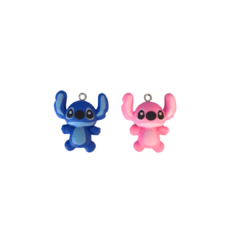 PINGENTE STITCH E ANGEL - 1 UNIDADE