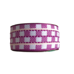 FITA SINIMBU XADREZ INVERNO MAGENTA COR 04 (38MM) - 10 METROS