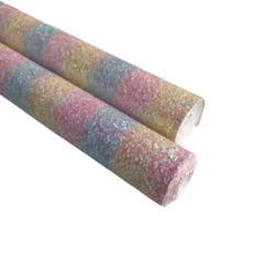 LONITA GLITTER FLOCADO GRANDE CANDY LISTRAS FINA (25X68CM) - 1 UNIDADE