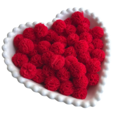 POMPOM MALHA TELINHA CORES FORTES (1.5CM) - 10 UNIDADES - loja online