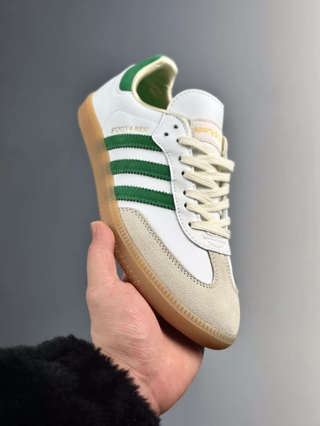 Adidas Samba OG Sporty Rich White Green HQ6075 adidas-samba-og-sporty-rich-white-green-hq6075