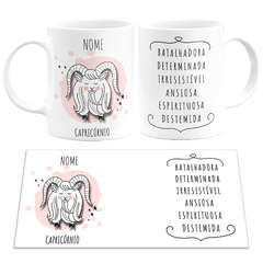 Caneca Coleção Signos Com Nome - Mai Personalizados