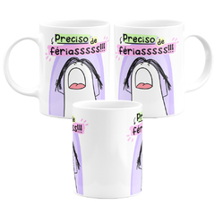 Caneca Flork Meme Preciso de Férias - loja online