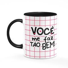 Caneca Colors Namorados Você Me Faz Tão Bem - loja online