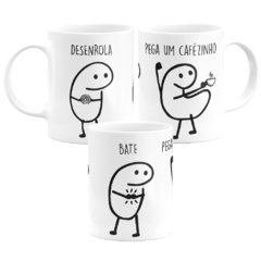 Caneca Flork Bento Desenrola Bate Joga Pega Um Cafezinho