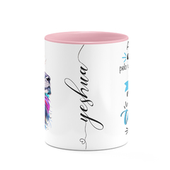 Caneca Evangélica Jesus Leão De Judá - Yeshua - Salmo 23:4 - Colors - loja online