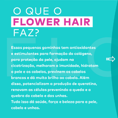 Flower Hair - Gomas para crescimento e fortalecimento de cabelos e unhas - 60 gomas - SEM AÇÚCAR - loja online