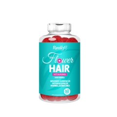 Flower Hair - Gomas para crescimento e fortalecimento de cabelos e unhas - 60 gomas - SEM AÇÚCAR