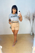 Short Feminino Linho Com Cinto Amanda