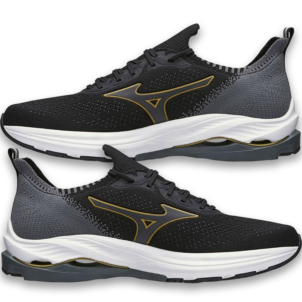 Tenis Mizuno Wave Zest Preto Masculino Corrida Academia