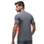 Tshirt Recortes Olympikus Cinza e Laranja Masculino - comprar online