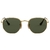 Ray Ban Hexagonal Classic 3548 dorado/verde oscuro en internet