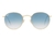 Ray Ban Roun metal 3447 dorado azul degrade - comprar online