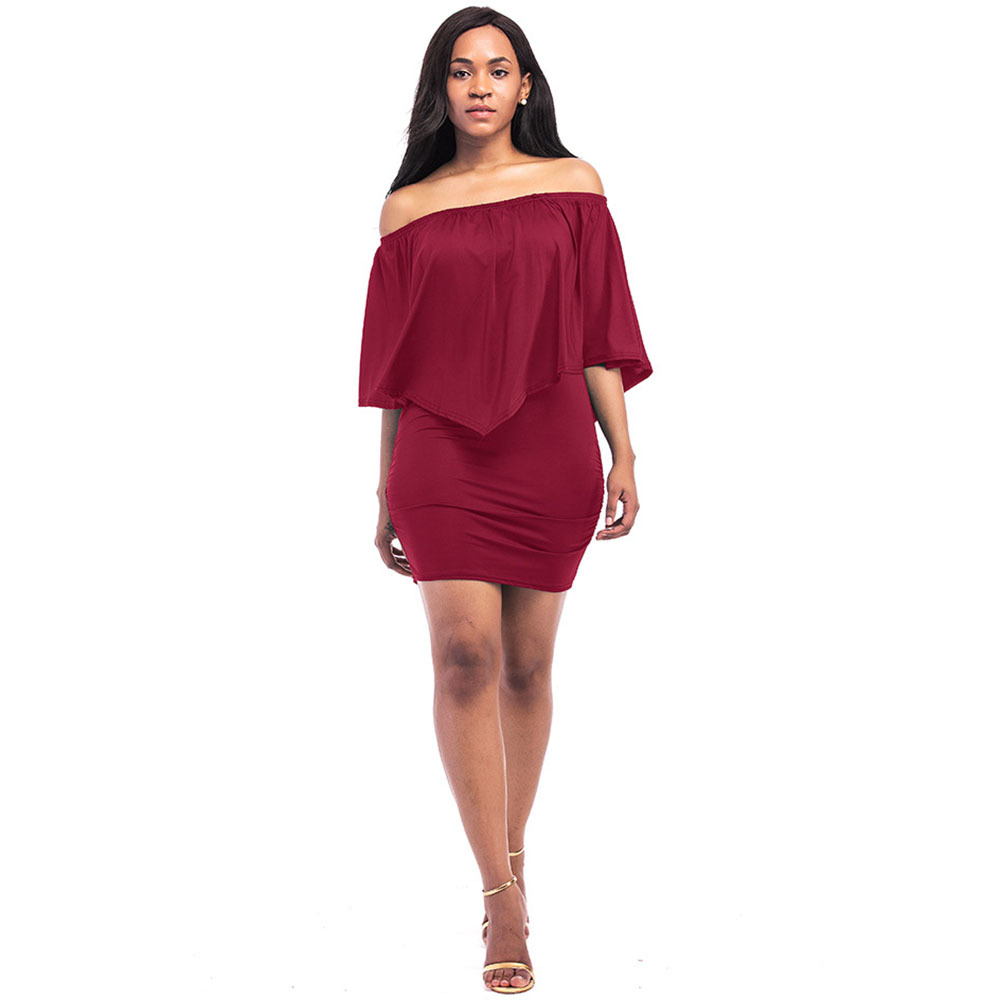 Vestido corto bordo hot sale