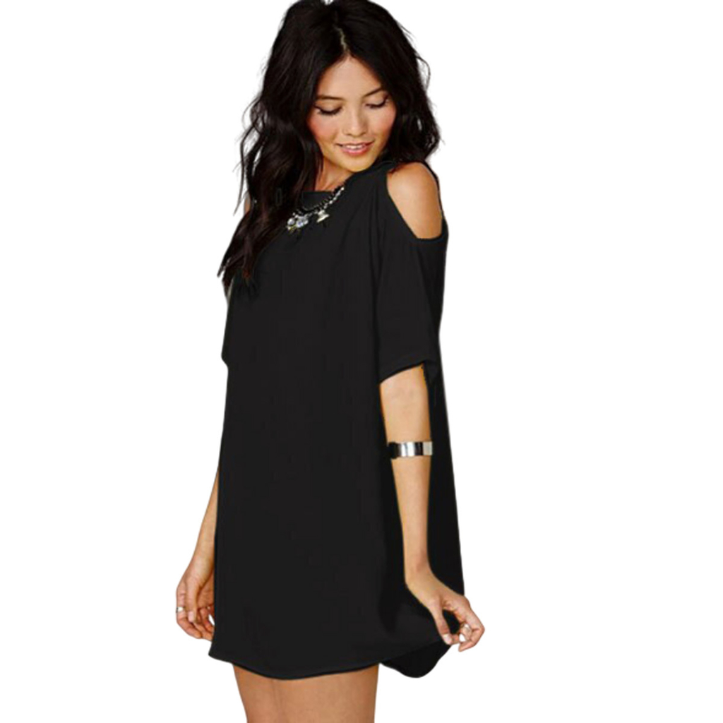 Vestidos Fiesta Corto remeron Mujer Vestido Informal Modal