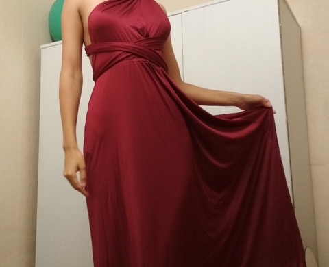 Vestidos de fiesta clearance largos color bordo