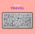 Placa de Stamping Travel- Pink Mask