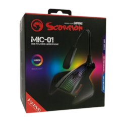 Micrófono Marvo Usb Omnidireccional Mic-01 RGB - tienda online