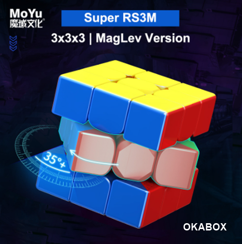 Cubo Mágico Profissional 3x3x3 MoYu RS3M MagLev - Stickerless Original -  Cubo ao Cubo - A Sua Loja de Cubo Mágico Profissional