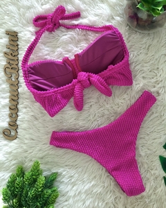 Biquíni Malibu Pink Atoalhado - Coconut Bikini - Moda Praia | Biquínis, Maiôs e Saídas de Praia