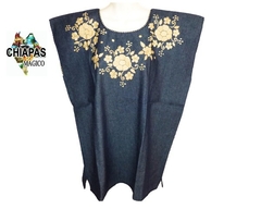 Blusa Mod057 Mezclilla/Flores (2XL) - comprar en línea