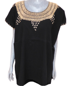 Blusa Mod008 Negra/Beige (3XL)