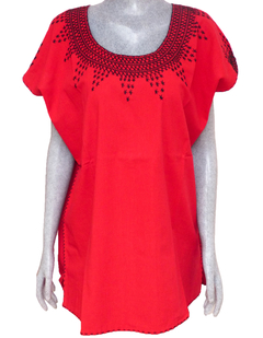 Blusa Mod008 Roja/Negro (2XL)