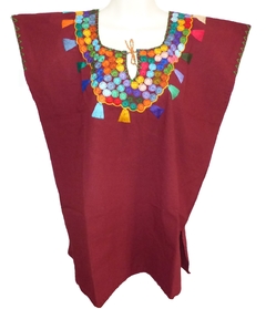 Blusa San Cristóbal Vino/Multicolor (L) - comprar en línea