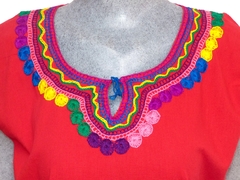 Blusa Mod016 Roja/Multicolor (S)