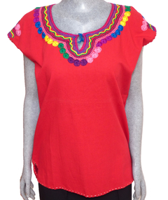 Blusa Mod016 Roja/Multicolor (S) en internet