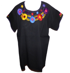 Blusa Mod029 Negra/Multicolor #006 (M) - comprar en línea