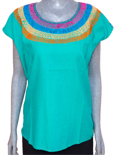 Blusa Mod044 Turquesa/Multicolor #002 (M) - comprar en línea