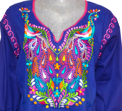 Blusa Pavo Reales Azul/Multicolor#002 (XL)