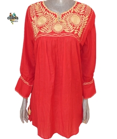 Blusón #022 Amatenango/Rojo (Unitalla) - comprar en línea